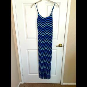 Blue maxi dress